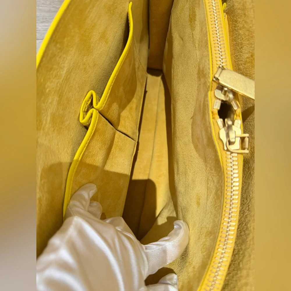 Alexander McQueen Bright Yellow Leather Tote